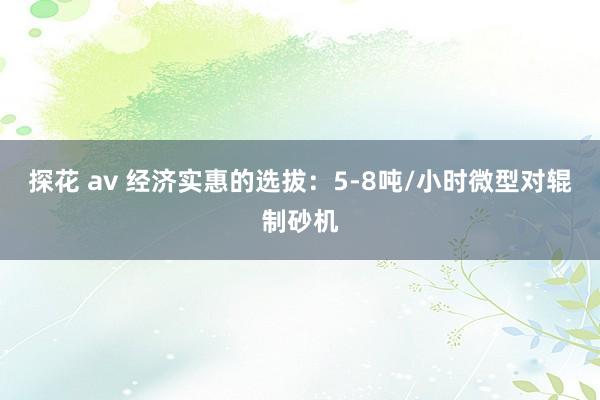 探花 av 经济实惠的选拔：5-8吨/小时微型对辊制砂机