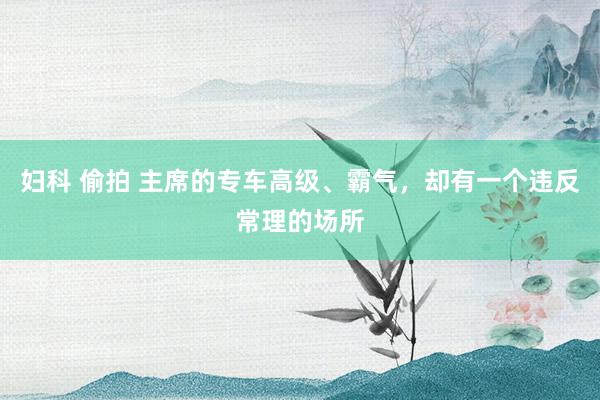妇科 偷拍 主席的专车高级、霸气，却有一个违反常理的场所